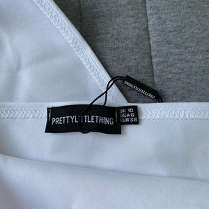 white one shoulder romper